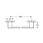 GROHE 40767000 Selection Cube Barre porte-serviettes, Chrome