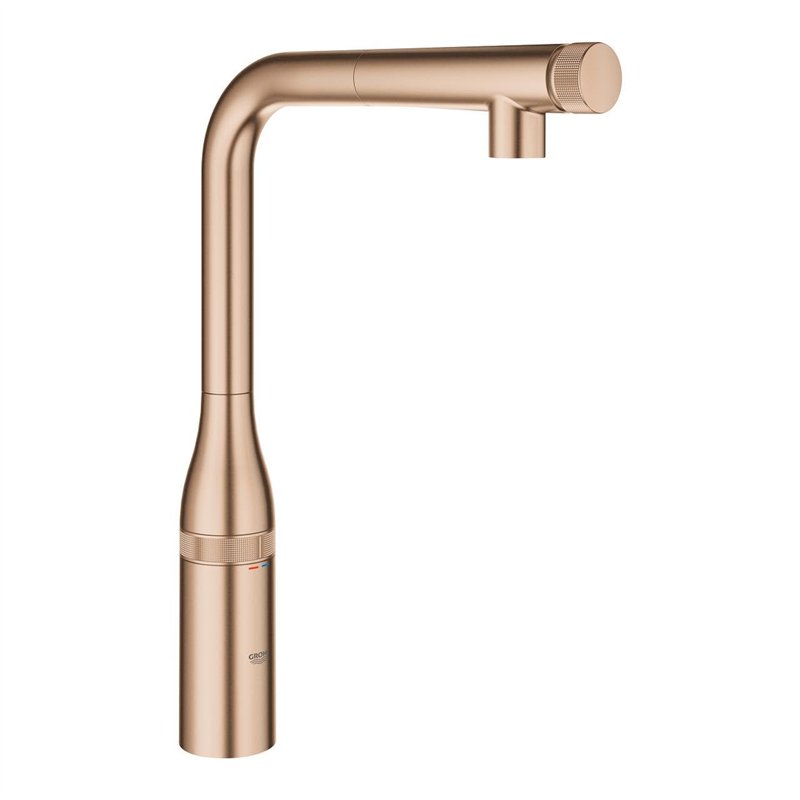GROHE Essence Smartcontrol Keukenkraan - uittrekbare sproeikop - 360 graden draaibaar - geborsteld warm sunset (mat brons) - 316