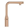 GROHE Essence Smartcontrol Keukenkraan - uittrekbare sproeikop - 360 graden draaibaar - geborsteld warm sunset (mat brons) - 316