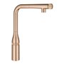 GROHE Essence Smartcontrol Keukenkraan - uittrekbare sproeikop - 360 graden draaibaar - geborsteld warm sunset (mat brons) - 316