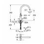 GROHE Mélangeur Évier Ambi Cosmopolitan 30190000 (Import Allemagne) Argent