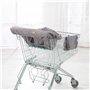 roba Protège Siège Chariot Course - Protection Caddie pour Bébé + Sac à Dos de Transport roba Style - Facile à Nettoyer - Gris
