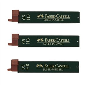 Faber-Castell Lot de 3 paquets de 12 mines fines super-polymères HB 0