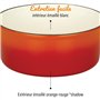 GSW Cocotte en fonte – cocotte de haute qualité avec couvercle, idéale pour mijoter, étuver et rôtir, également pour induction e