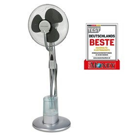 ProfiCare PC-VL 3069 LV Ventilateur sur pied avec brumisation d'eau à 3 niveaux et télécommande multifonction