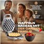 Clatronic® Gaufrier pour gaufres à bulles tendance | Gaufrier à bulles avec fonction rotative à 180° pour des résultats de cuiss