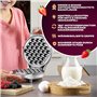 Clatronic® Gaufrier pour gaufres à bulles tendance | Gaufrier à bulles avec fonction rotative à 180° pour des résultats de cuiss