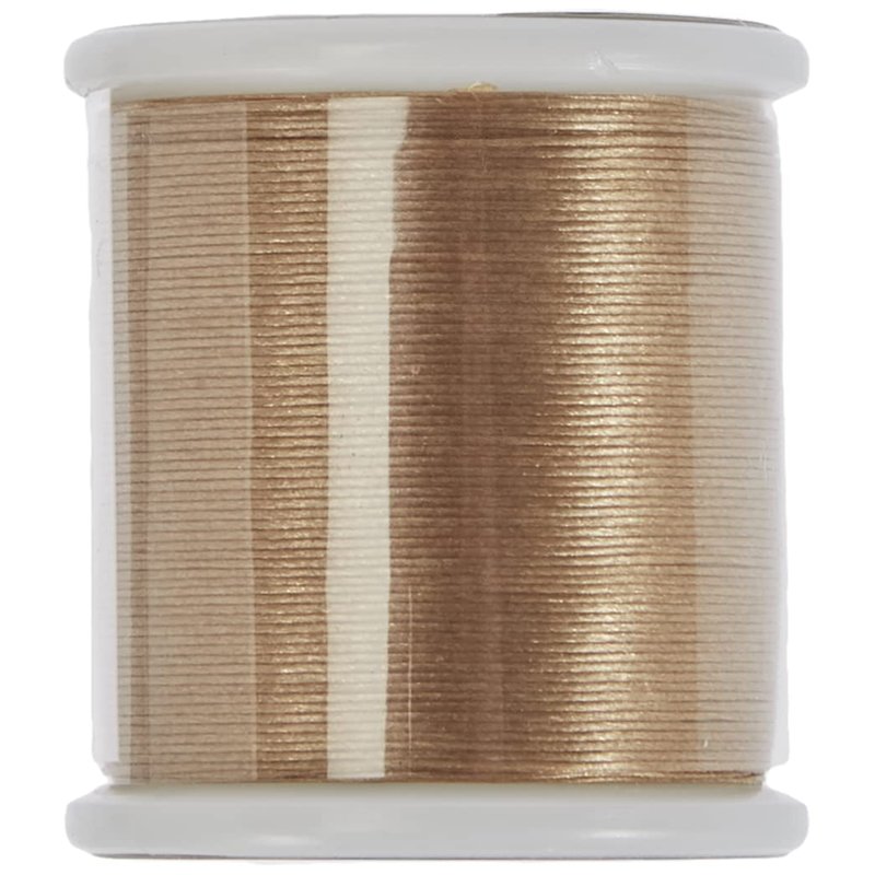 Rayher Fil nylon, doré, 1 bobine, 50m, 0,27cm ø, non élastique, pour perles Delicas, perles de rocailles, bijoux, décorations, N