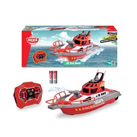 Dickie Toys Toys-201107000 Bateau de Pompiers Radio-commandé 2 canaux 27 MHz