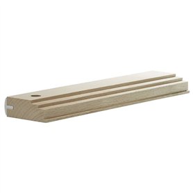 wolfcraft 6947000 Cale de Frappe en Bois avec Rail en Aluminium 62 x 24 x 281 mm Marron