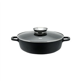 Elo Sauteuse 24 cm avec Couvercle - Marmite Induction en Fonte d'Aluminium