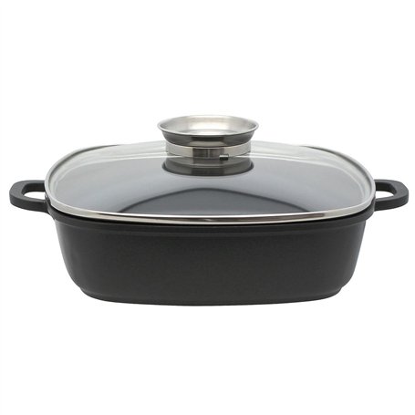 Elo 8668026 Mijoteuse carrée avec couvercle en verre 28 cm