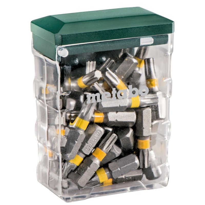 Metabo Coffret de 25 embouts (taille TX25, accessoires pour les professionnels, embout de vissage) 626713000