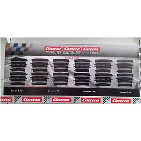 Carrera - rail et accessoire pour circuit - 20020578 - 1/24 et 1/32 - Carrera Evolution -Carrera Digital 132 et 124 - Courbes 4/
