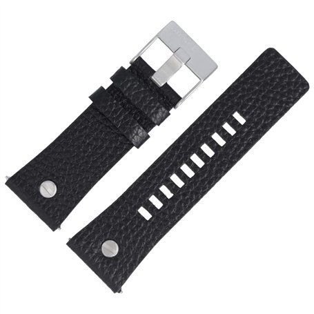 Diesel Bracelet De Montre 28mm Cuir Noir - DZ-7313