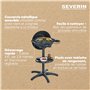 SEVERIN Barbecue électrique 2 000 W avec grille en fonte d'aluminium, Barbecue sur pieds avec couvercle et thermomètre intégré, 