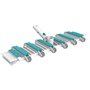BAYROL Balai rectangulaire lesté avec 12 Roues - nettoie Le Fond du Bassin - brosses latérales - Convient à Tous Types de revête