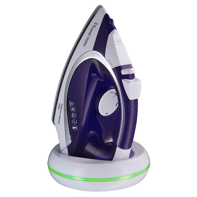 Russell Hobbs Fer à repasser vapeur [Sans fil & Puissant] Supreme Stream (2400 W, 135 g/min Effet pressing, Réservoir 300 ml, Se