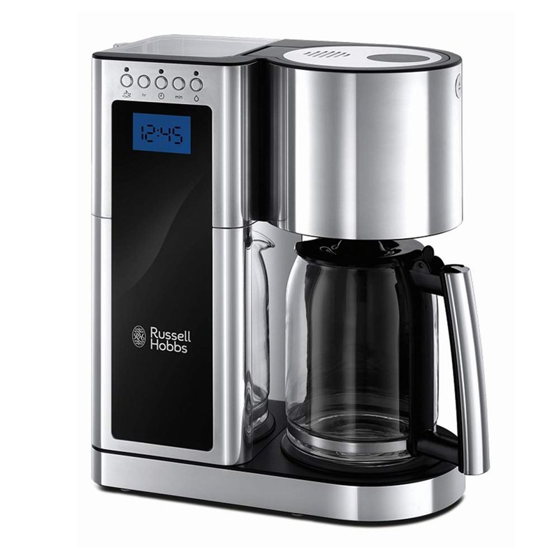 Russell Hobbs Cafetière filtre [Programmable, Technologie WhirlTech pour extraction & arôme optimaux] Elegance (10 tasses, verse