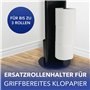 WENKO Combiné WC Ravina 3en1 WENKO | Brosse WC à tête remplaçable et dérouleur Papier Toilette, Range Papier Toilette jusqu'à 3 