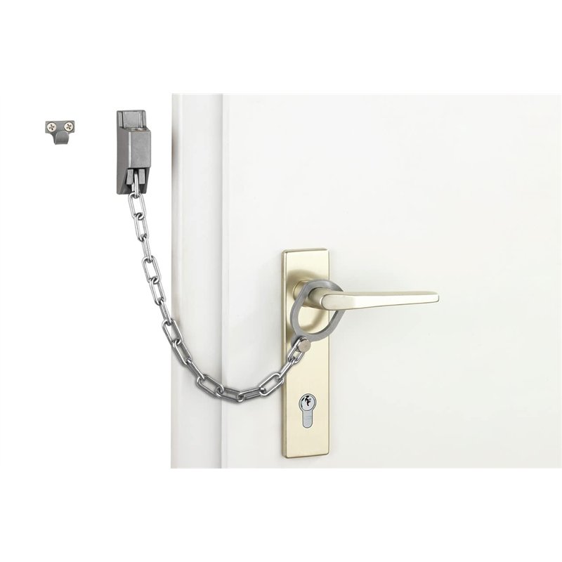 Image secondaire de Maximex Chaîne poignée de porte verrouillable, Argent mat