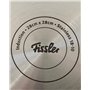 Fissler Secural Cocotte en Acier Inoxydable, Grande Cocotte Rectangulaire (6,5 l – Ø 28 cm) avec Revêtement, avec Couvercle en V