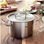Fissler Original-Profi Collection Faitout en Acier Inoxydable (Ø 24 cm, 6,3 l) avec Couvercle Métallique Et Graduation Intérieur