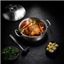 Fissler Original-Profi Collection Cocotte en Acier Inoxydable (4,8 l – Ø 28 cm), Sautoir Rond avec Couvercle Métallique – Compat