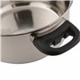 Axentia 220690 Cuiseur Vapeur à 2 Niveaux Métal Argent 20 cm, 6 L