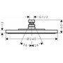 Hansgrohe Axor Starck Douche de tete AIR Ø240 mm NR: 28494000