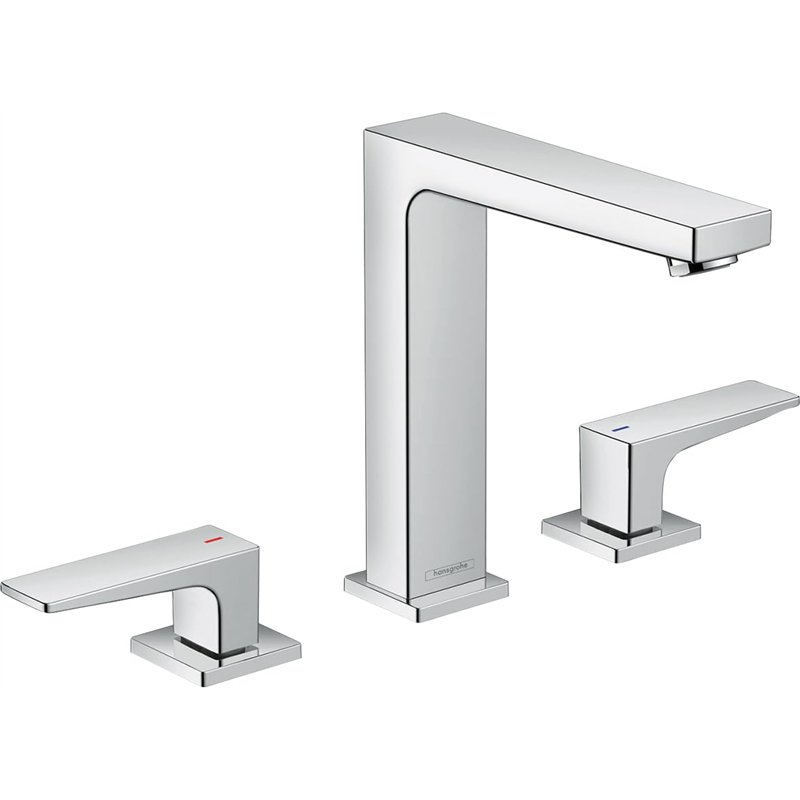 hansgrohe Metropol Mélangeur de lavabo 3 trous poignées manettes, bonde Push-Open, chromé, 32515000