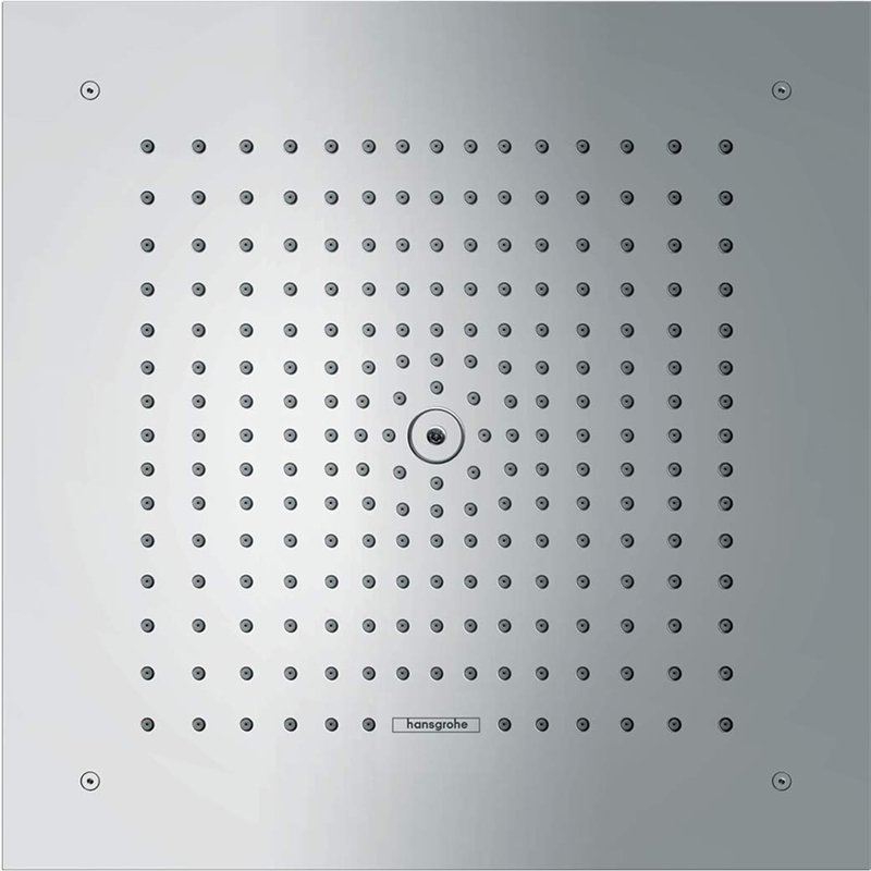 hansgrohe Raindance E - Douche de tête avec 1 type de jet, Douche de pluie carrée (400 x 400 mm), Pommeau de douche pour montage