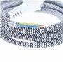 as - Schwabe 87202 cordon pour fer à repasser 3 x 1,0 mm Blanc