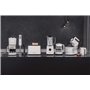 Grundig BL 6840 Mixeur plongeant 600 W avec 4 couteaux en acier inoxydable, verre doseur 1 l Blanc/noir