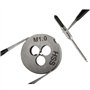 GSR PROFI Set de tarauds miniatures | 30 pièces | Métrique | Tarauds HSS-G M1-M2,5 | Filières métriques | Porte-filières | Bague