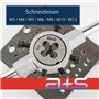 a+s Albrecht & Schulte Jeu de 32 tarauds métriques M3-M12 | tarauds manuels + taraud + filière + tourne-filière réglable + porte