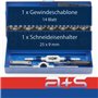a+s Albrecht & Schulte Jeu de 32 tarauds métriques M3-M12 | tarauds manuels + taraud + filière + tourne-filière réglable + porte