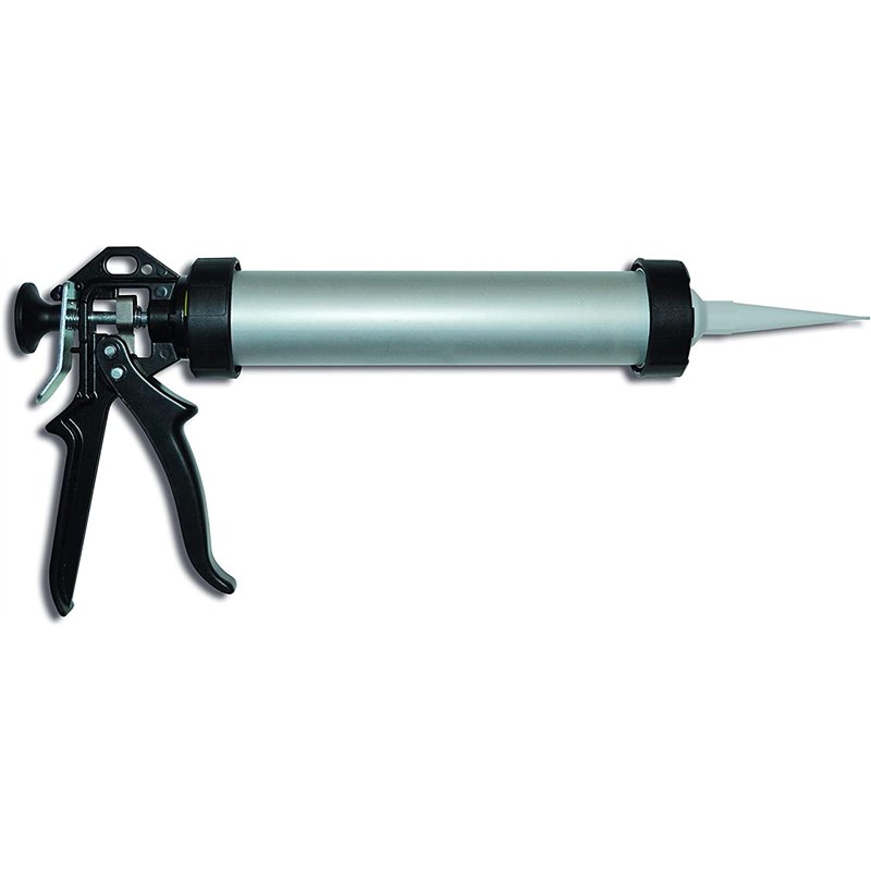PATTEX Pistolet extrudeur en métal pour poches de mastic silicone, acrylique et colles polymère hybrides - poche de 600ml