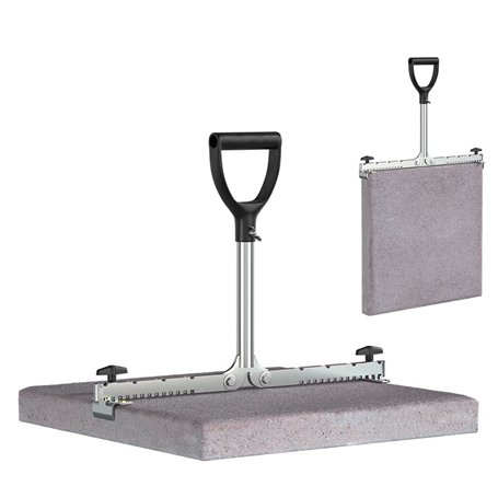 Lève-dalle LANGFIT avec poignée extra-longue - Modèle 30-50 cm - Dos et hanches préservés ! - Capacité portante jusqu’à 60 kg -