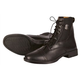 Covalliero Monaco Bottillons d'Équitation en Cuir Lisse Noir Taille 40