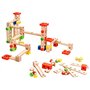 Playtastic Circuit à Billes en Bois 50 pièces