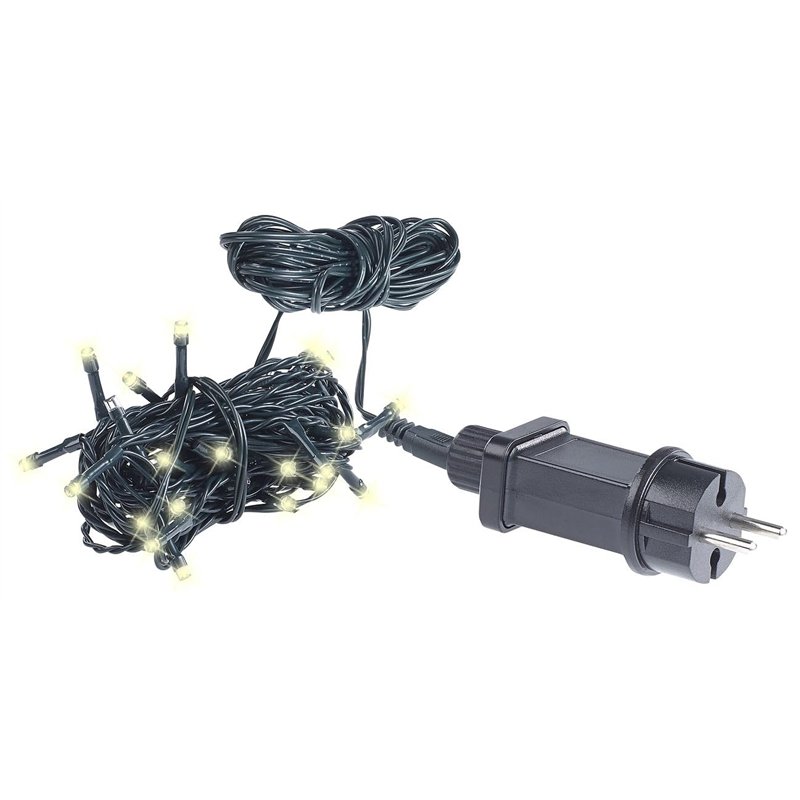 Guirlande lumineuse pour intérieur et extérieur - Blanc chaud - 4 m [Lunartec]