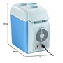 Lescars Glacière thermoélectrique chaud/froid 7,5 L 12 V avec 3 porte-boissons