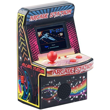 MGT Mobile Games Technology Mini borne d'arcade 8 Bits avec 200 Jeux et écran LCD Couleur