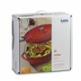 Kela 11948 Cocotte en Fonte Emaillée Ronde, Diamètre 26 cm, 5 litres, Rouge Calido