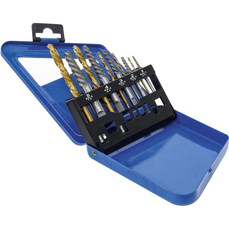 Image secondaire de BGS 6780 | Jeu d’extracteurs de vis & forets à gauche | HSS | traitement au nitrure de titane | 2 - 7,5 mm | 10 pièces