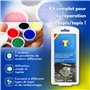 ATG® Kit Reparation Siege Auto Tissu - Kit réparation de Tapis siège Auto et sièges d'auto pour Votre Voiture - 13 pièces Multic