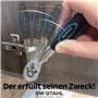 SW-Stahl 07748L Jeu de clés à douille hexagonales 1/4" - Coffret à outils 48 pièces - Petite boîte à cliquet pour voiture - Boît