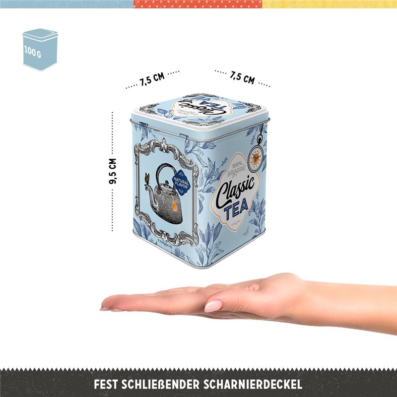 Image secondaire de Nostalgic-Art Boîte à thé rétro, Classic Tea – Idée de Cadeau pour la Cuisine, Récipient du thé en Vrac et des sachets de thé, D