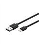 Câble de Synchronisation et de Chargement USB, Noir, 1m Longueur de Câble - 63523